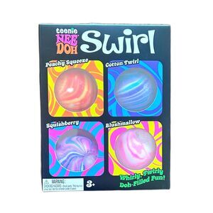 NEEDOH Teenie Swirl Stress Mini Ball Kids Toy Squish Sensory Viral Easter Basket